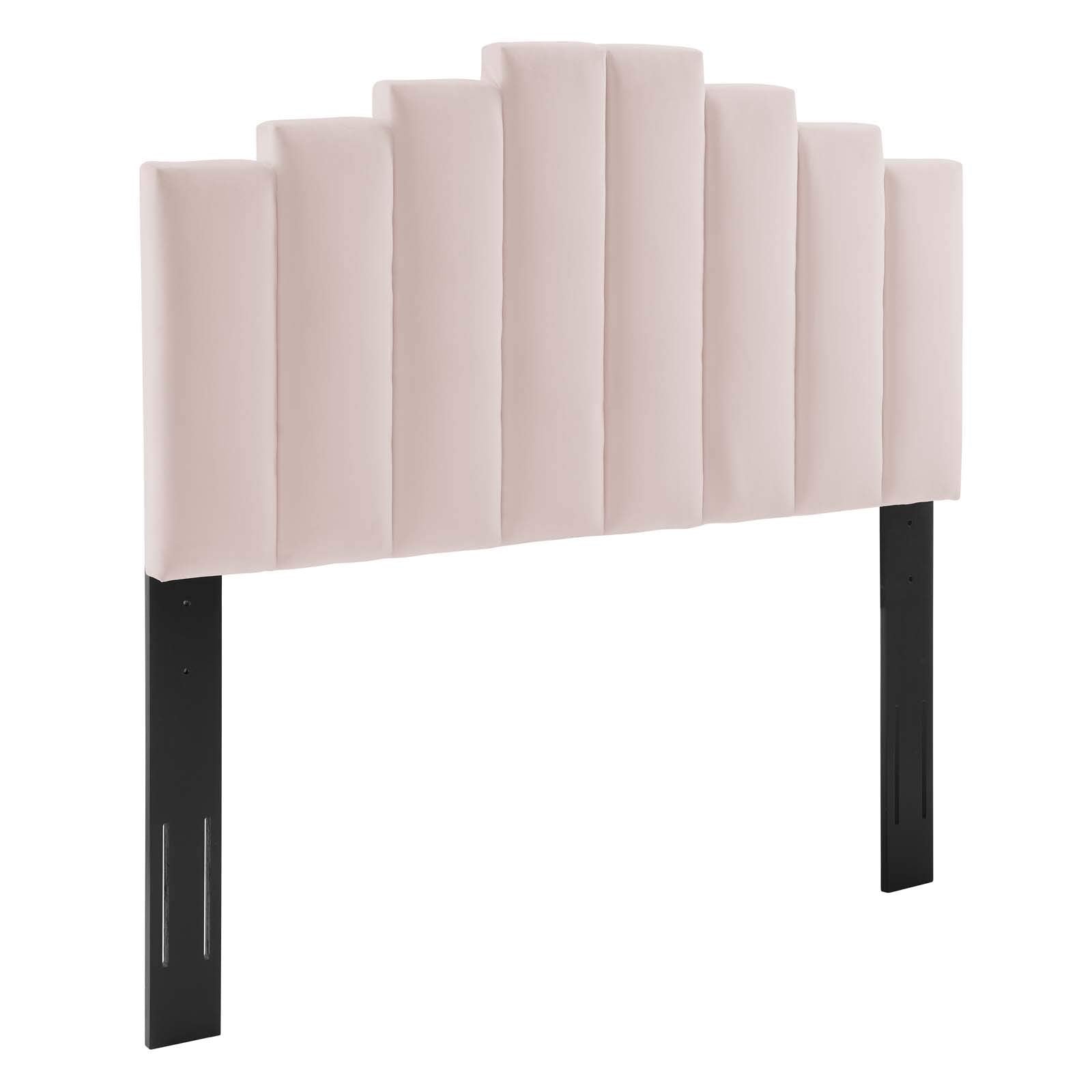 Modway Noelle Performance Velvet King/California King Headboard In Pink